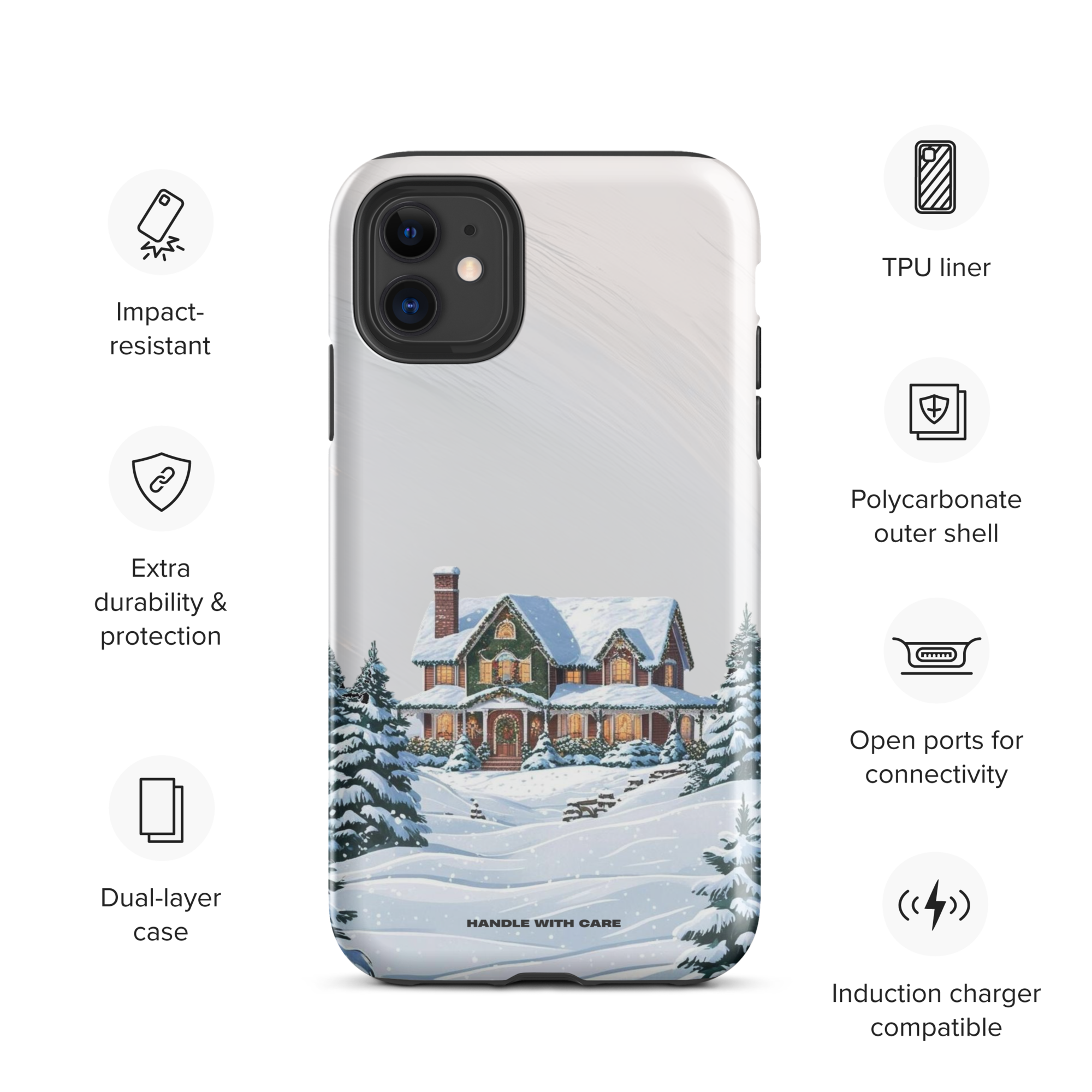 Home Sleigh Home iPhone Tough Case